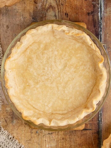 Crisco Pie Crust Baked in Pie Plate