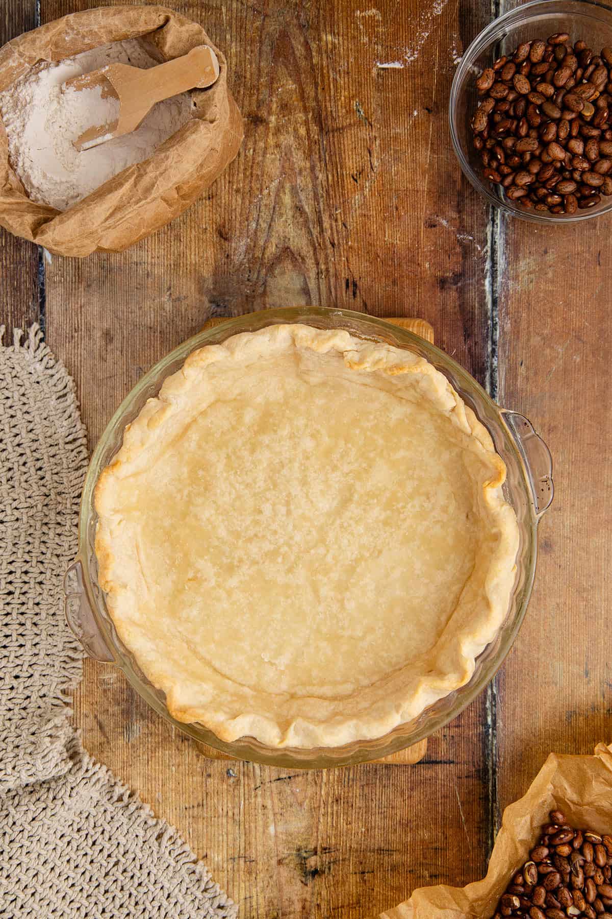 Crisco Pie Crust Baked in Pie Plate