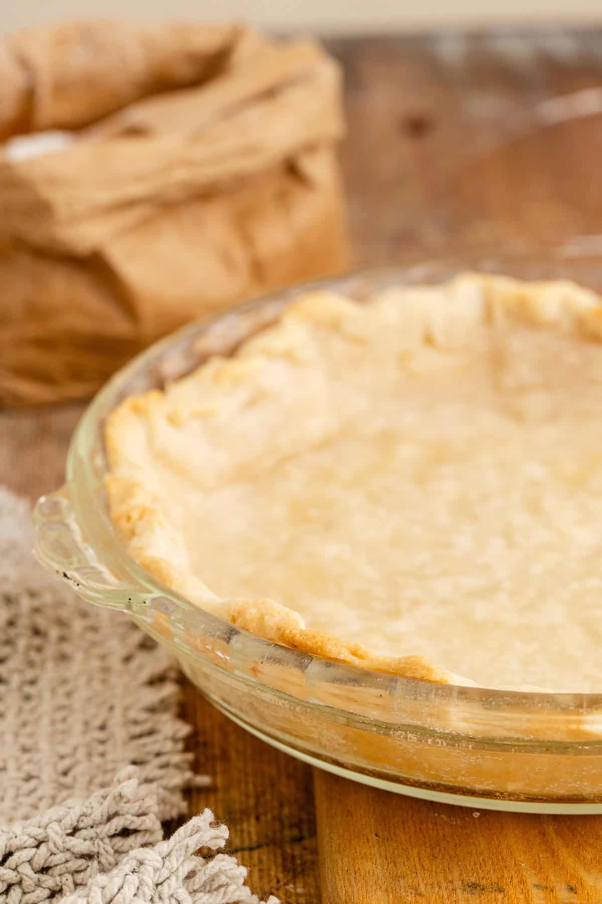 Crisco Pie Crust Baked in Pie Plate