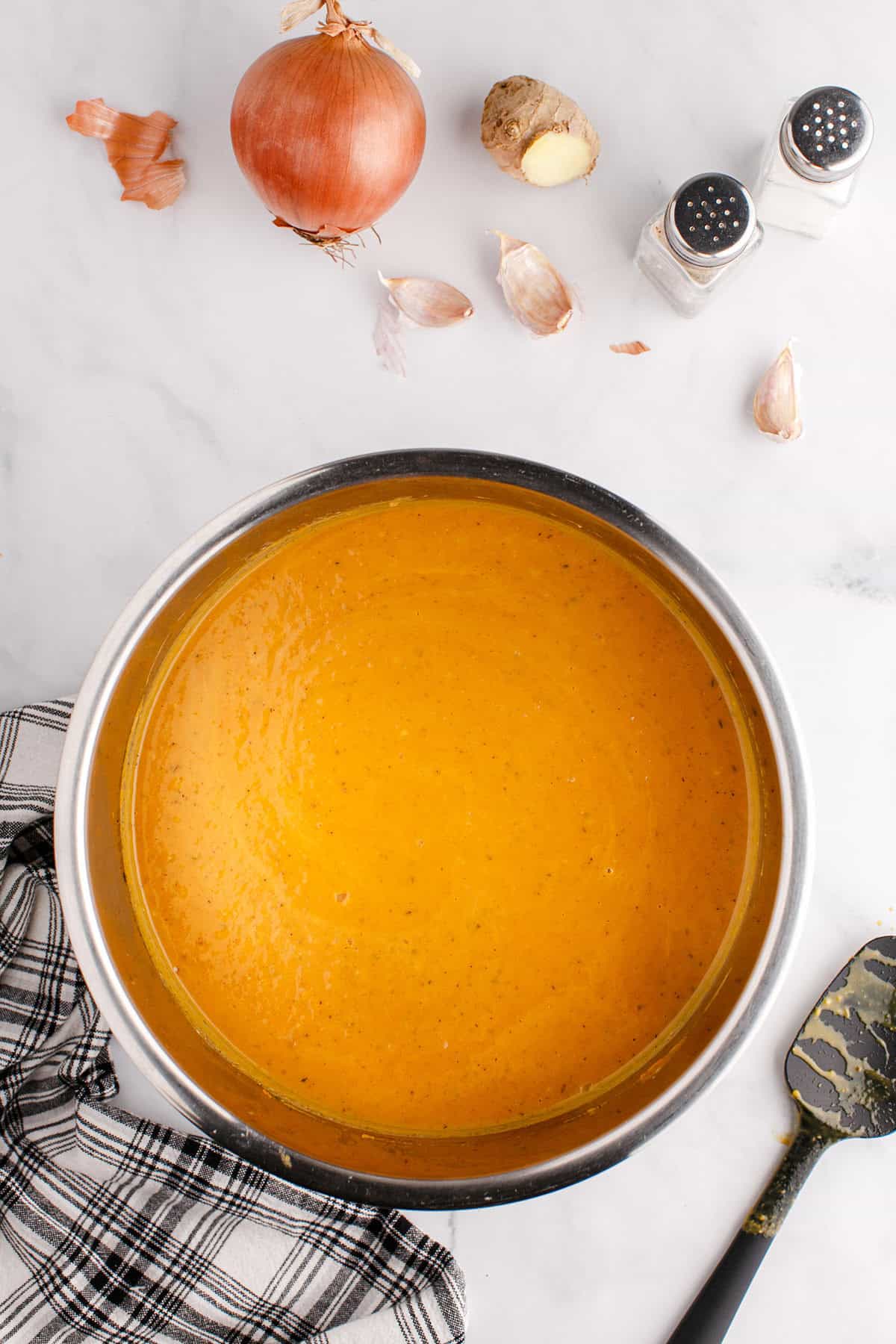 Instant Pot Pumpkin Soup Finished in Instant Pot