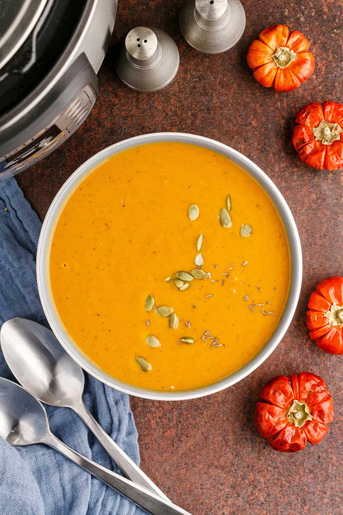 Instant Pot Pumpkin Soup in a Bowl