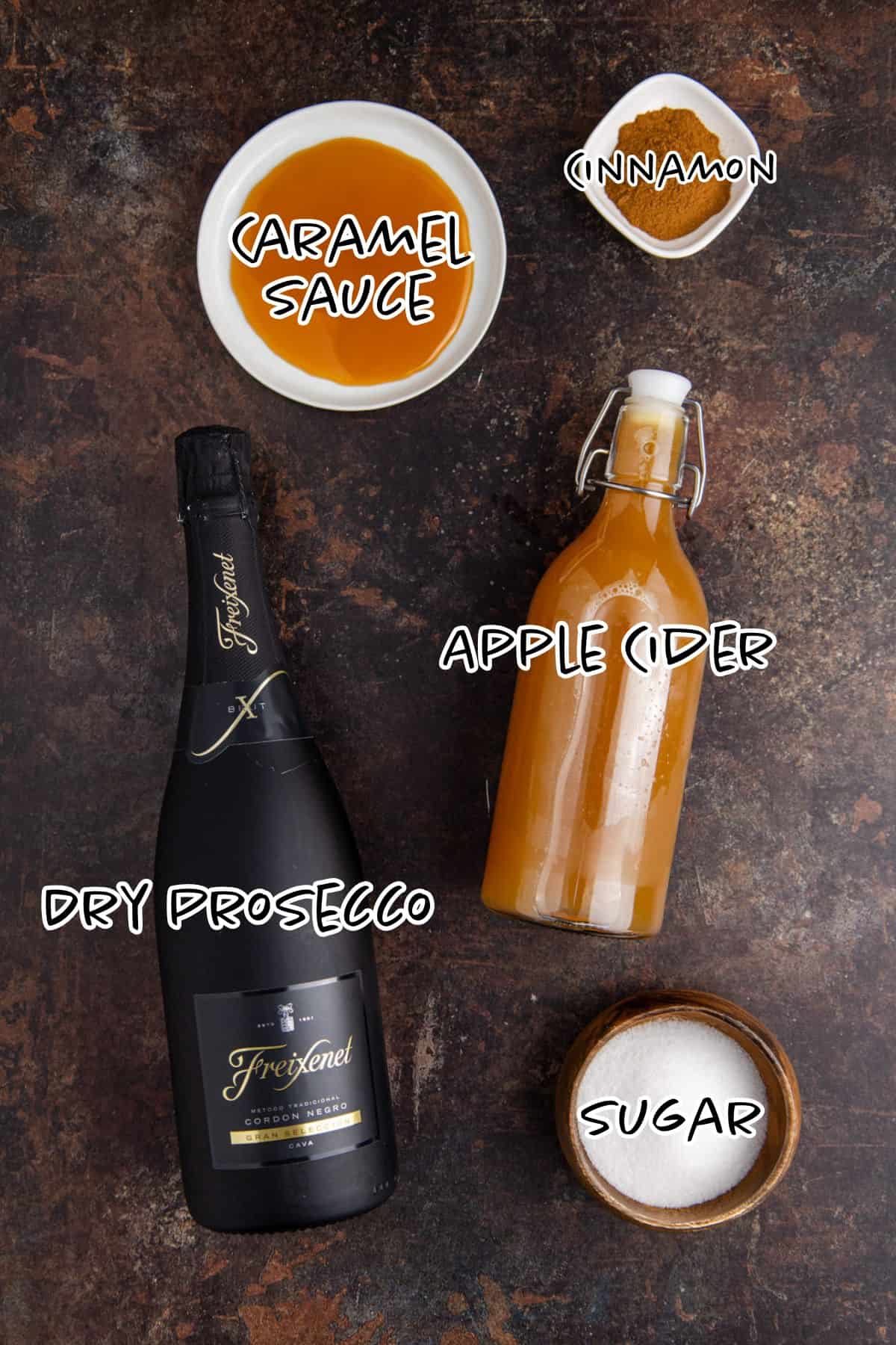 Apple Cider Mimosa Ingredients