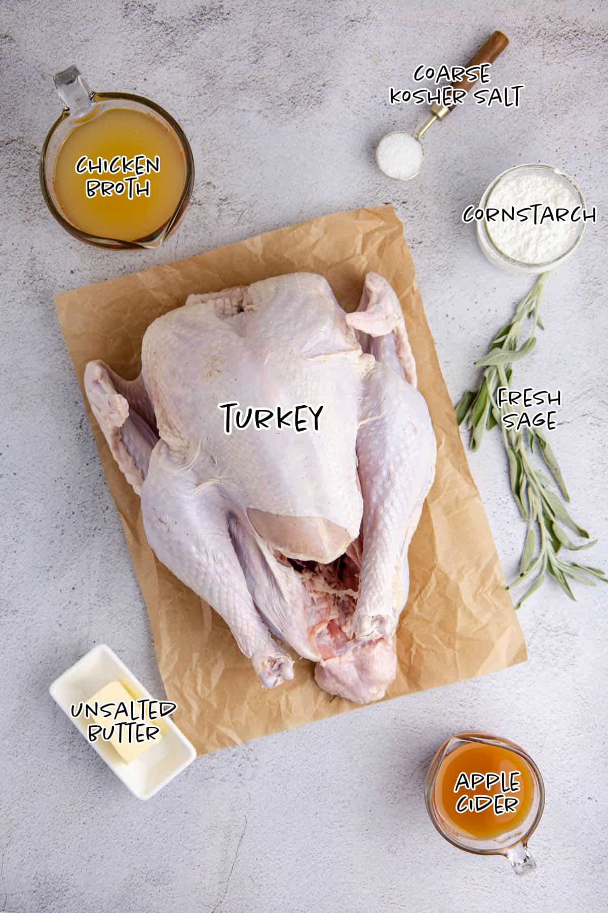 Herb Butter Turkey Ingredients