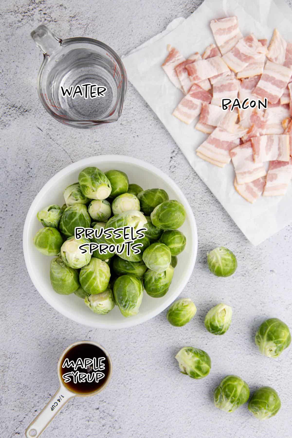 Maple Brussel Sprouts Ingredients