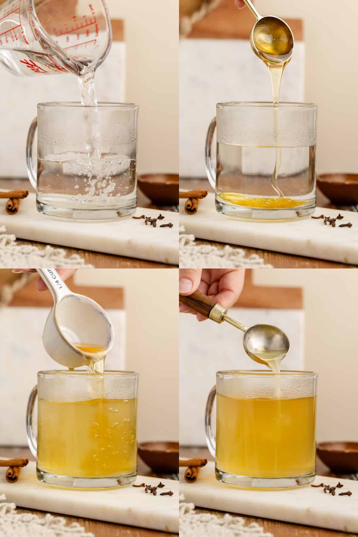 Old Fashioned Hot Toddy being Made in a Mug