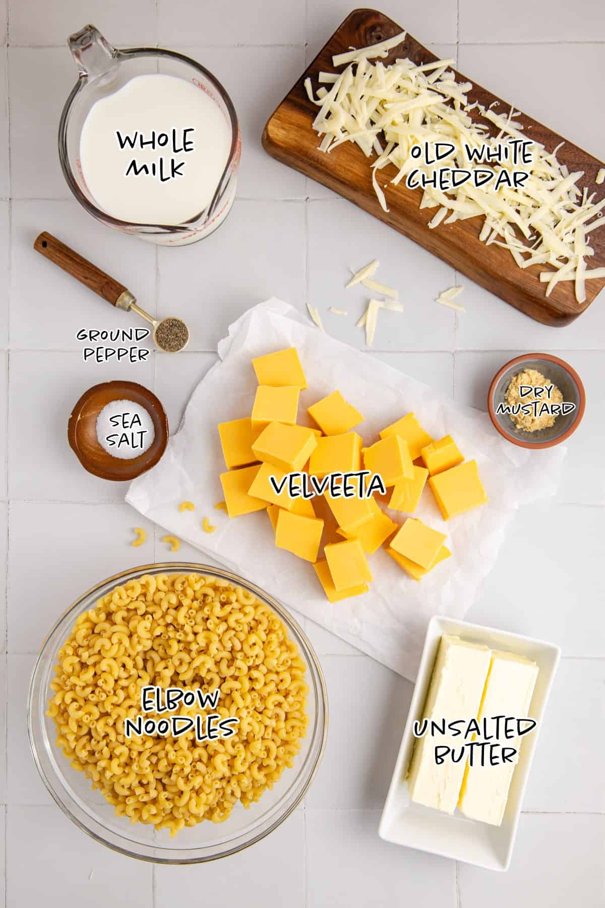 Slow Cooker Mac and Cheese Velveeta Ingredients