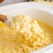 Slow Cooker Mac and Cheese Velveeta Complete with Large Spoon