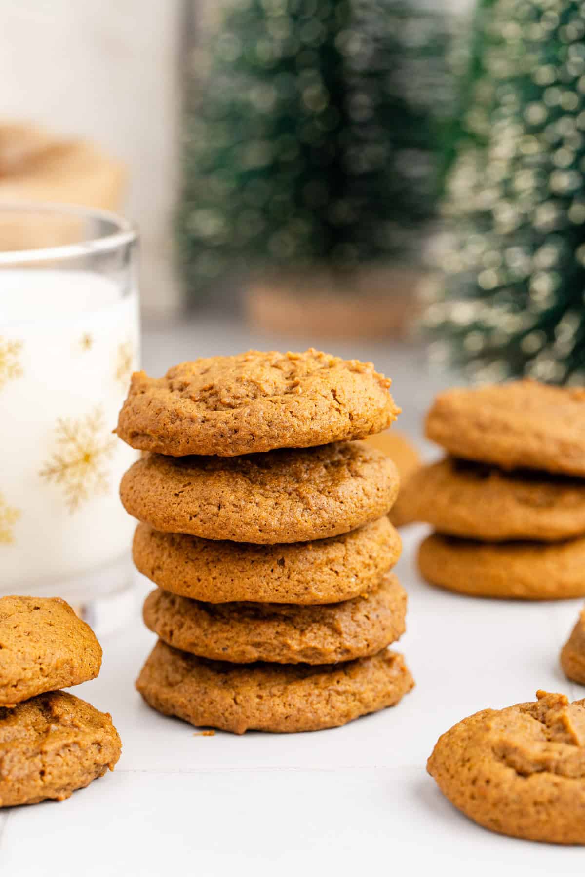 Spicy Chewy Ginger Molasses Cookies Piled High