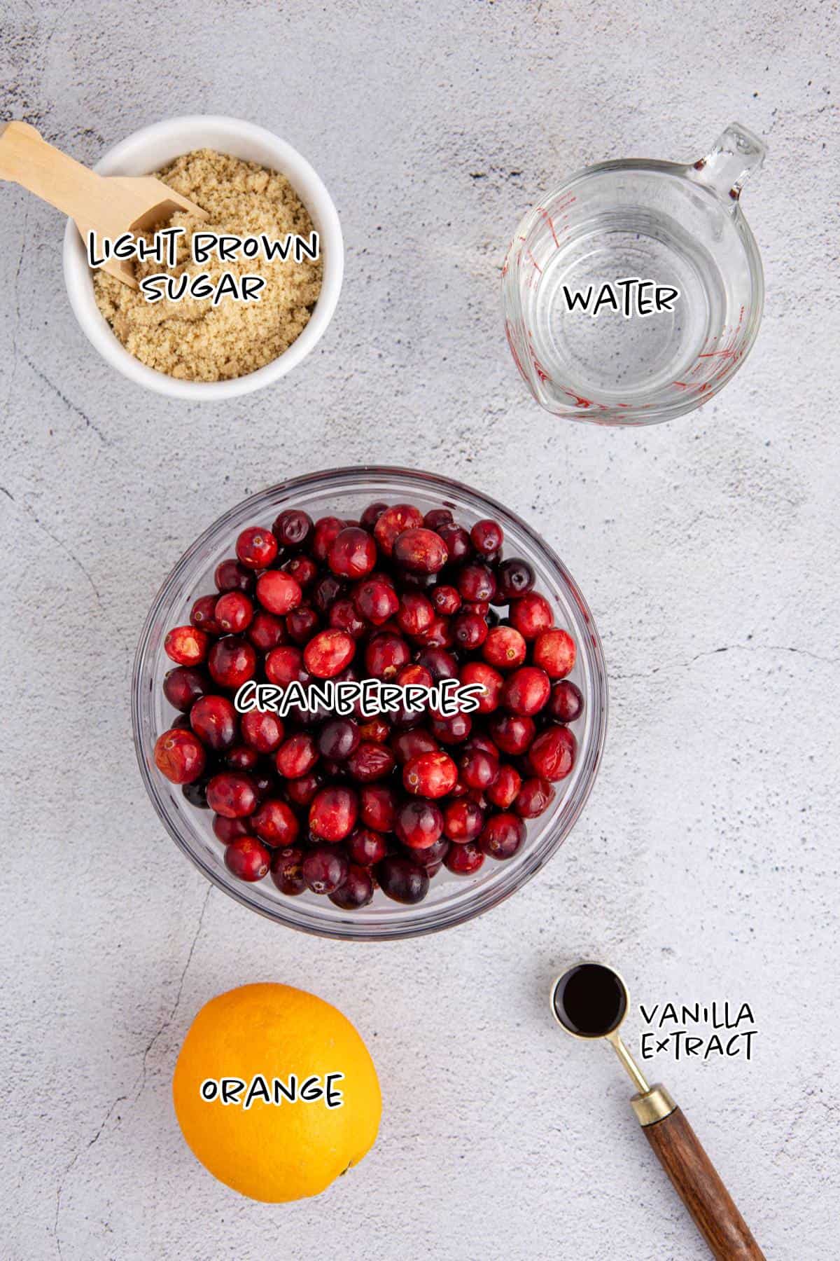 Whole Berry Cranberry Sauce Ingredients