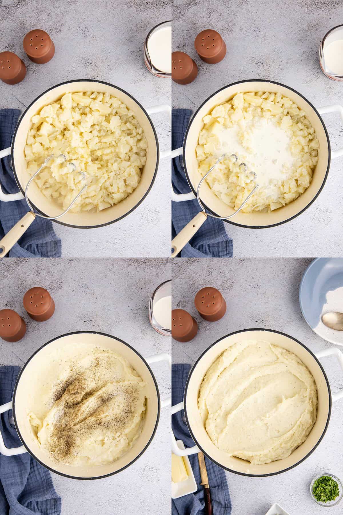 Idahoan Mashed Potato Being Made