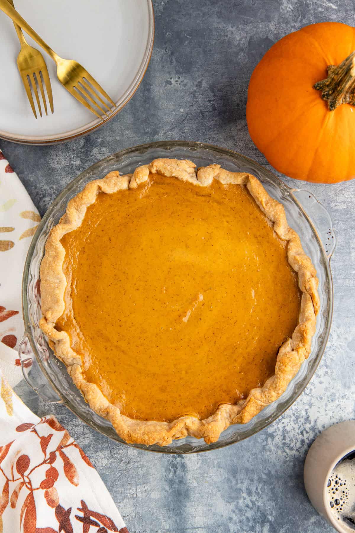 Pumpkin Pie Using Sweetened Condensed Milk in a Pie Crust