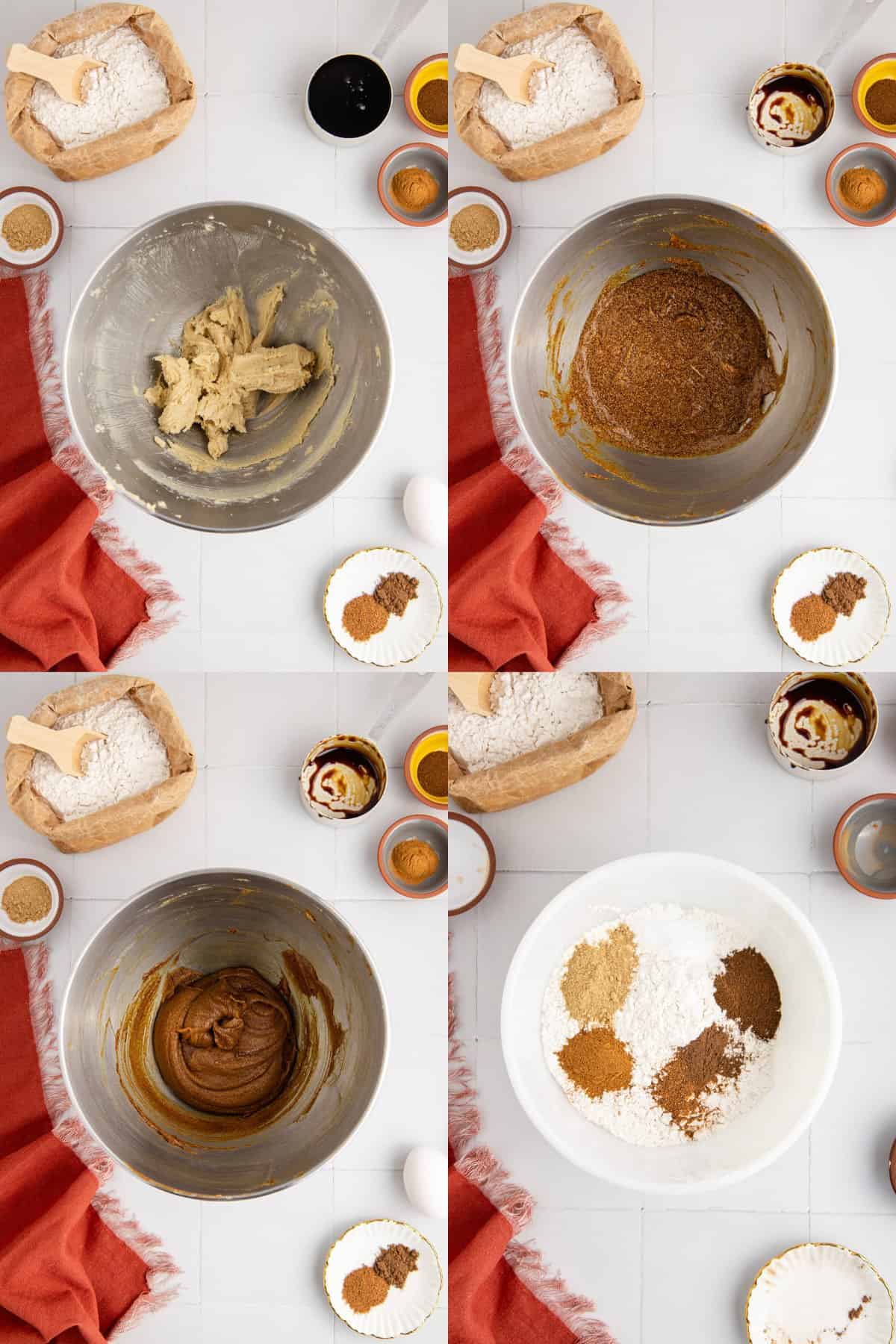 Spicy Chewy Ginger Molasses Cookies Being Made in a Stand Mixer