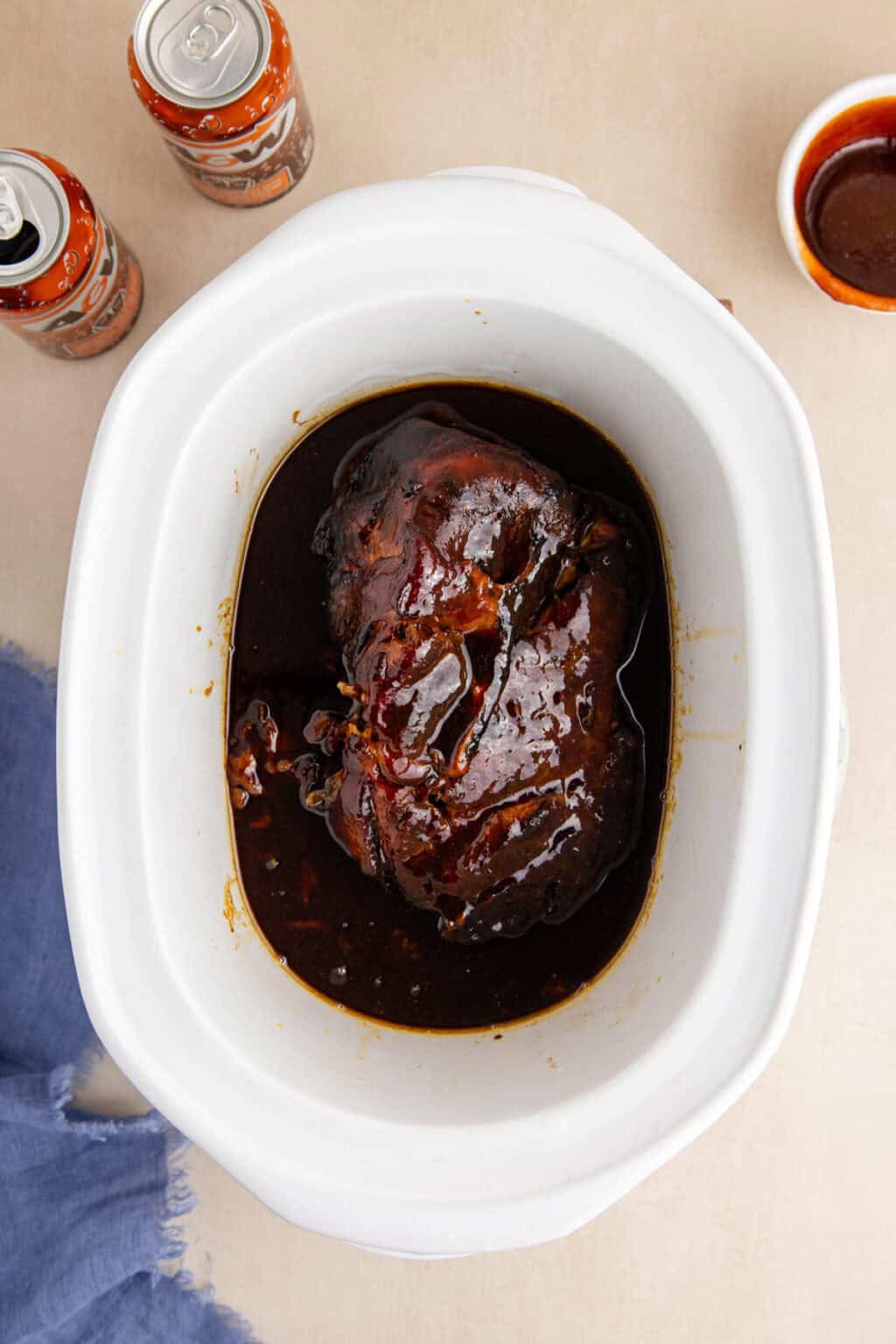 BBQ Pulled Pork in Crock Pot with Root Beer - My Rad Kitchen