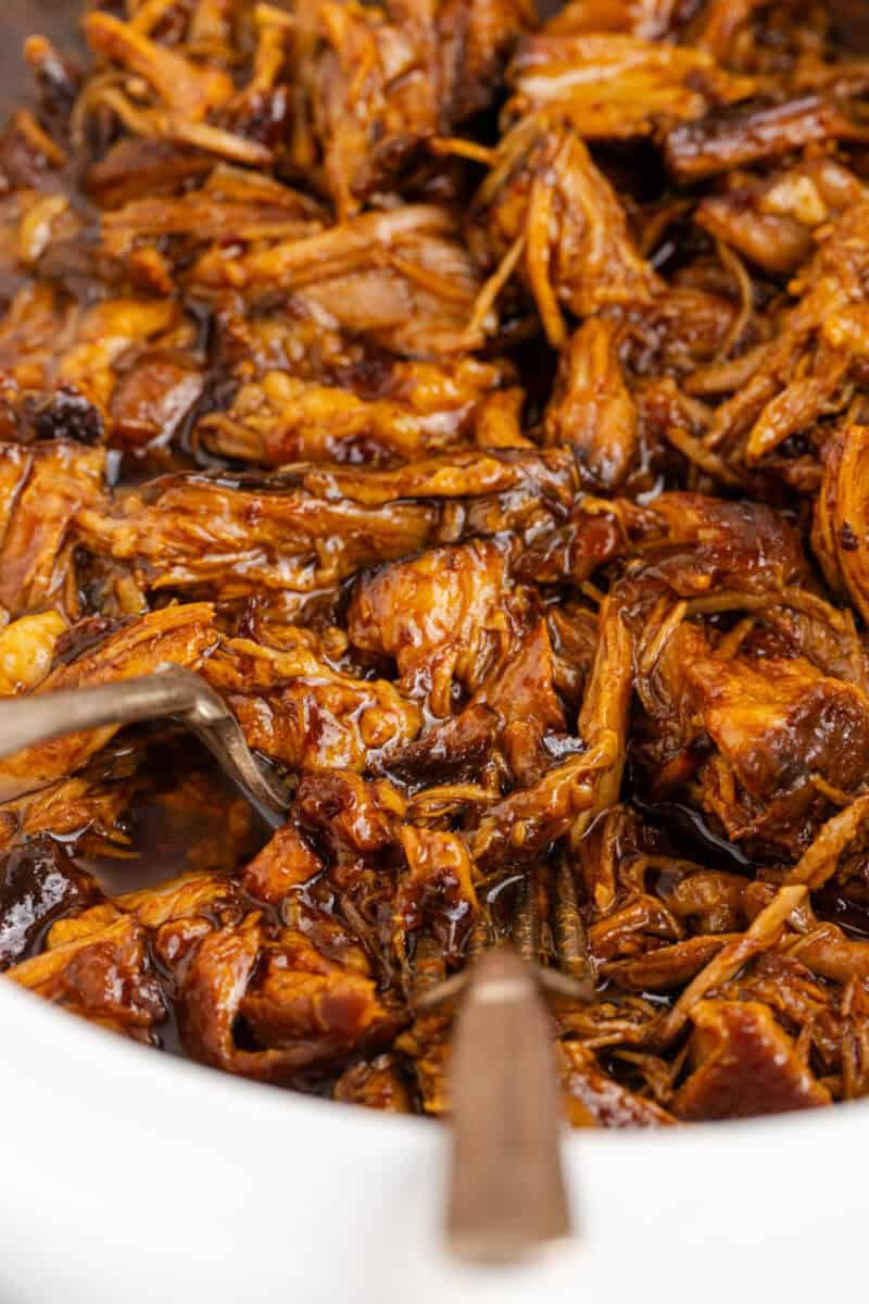 BBQ Pulled Pork in Crock Pot with Root Beer - My Rad Kitchen
