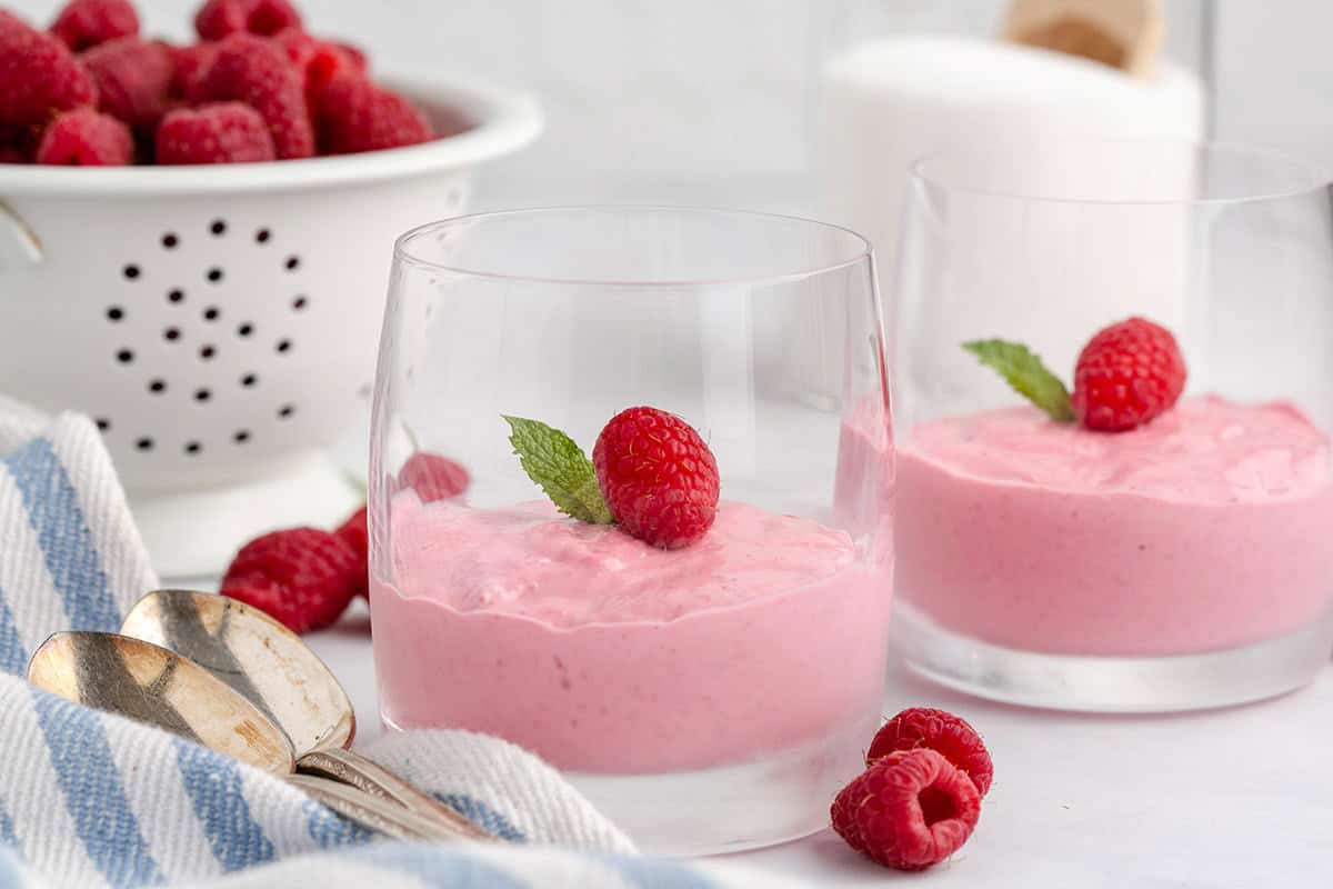 Raspberry Mousse without Gelatin