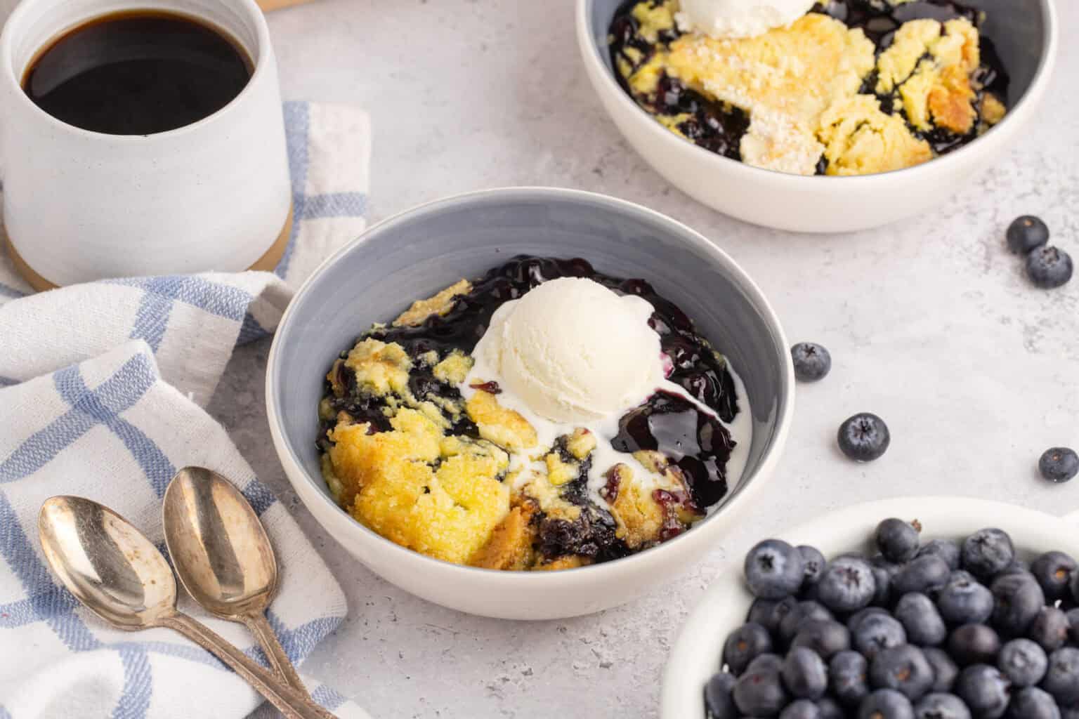 Lemon Blueberry Dump Cake - My Rad Kitchen