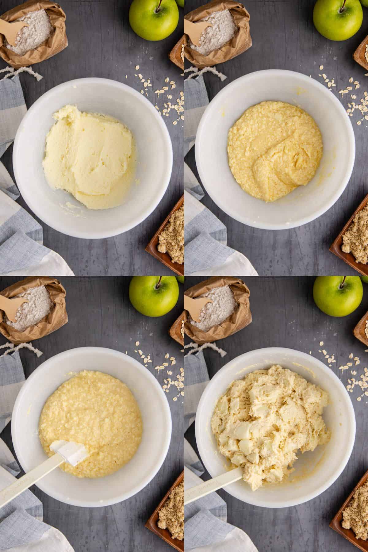 Apple Coffee Cake recipe being made a bowl