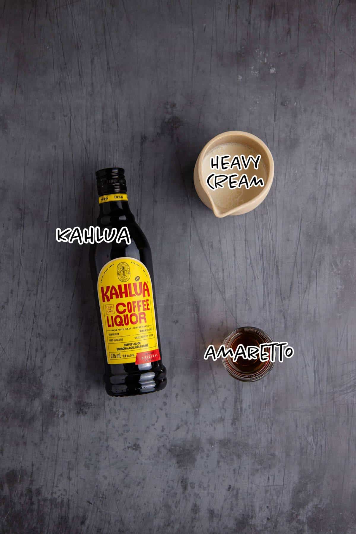 Toasted Almond Cocktail Ingredients