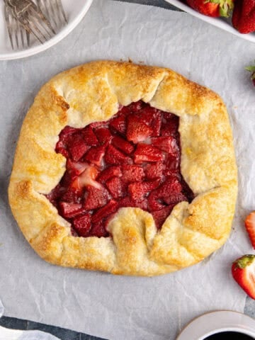 Strawberry Galette close up
