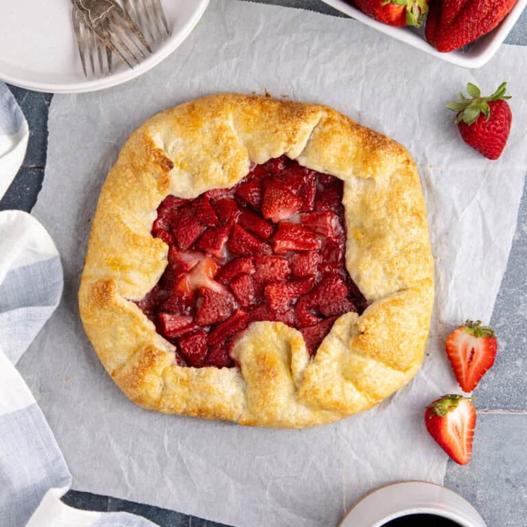 Strawberry Galette close up