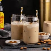 Toasted Almond Cocktails on a tray