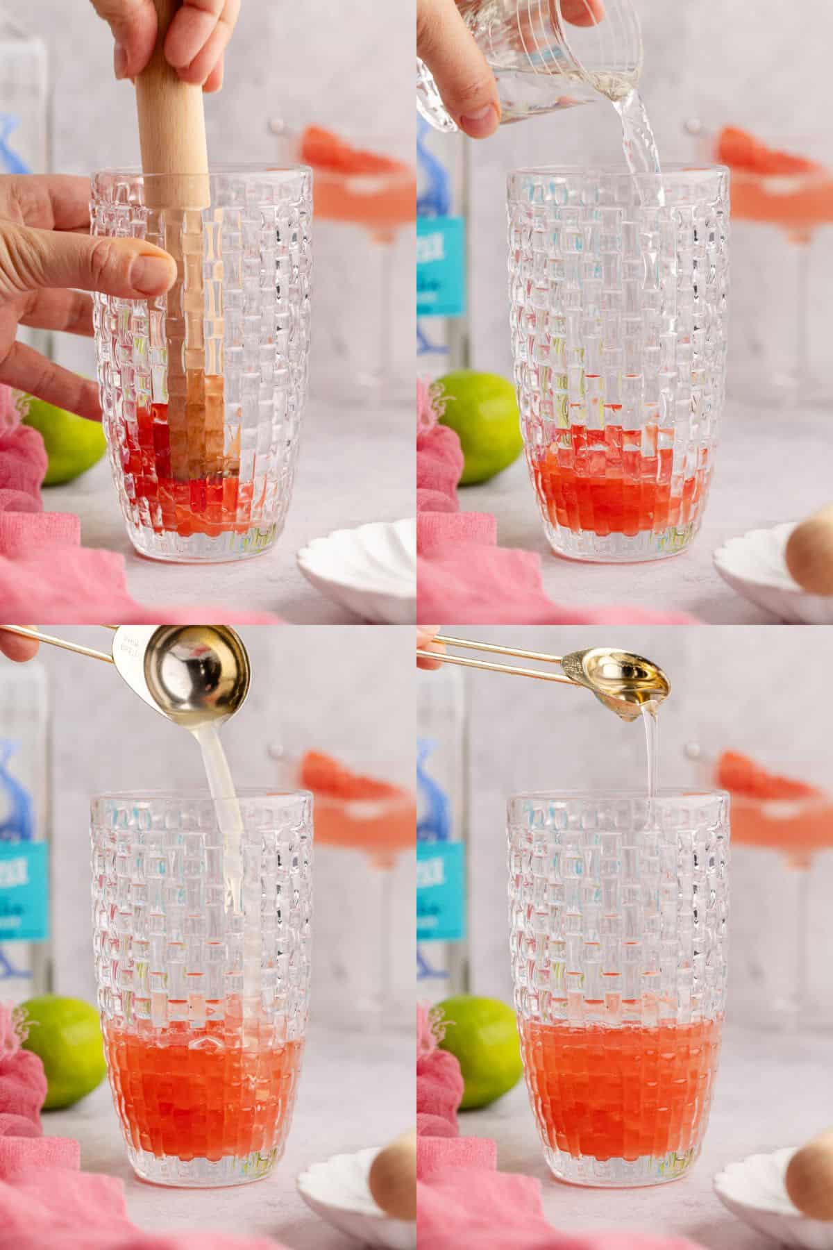 Watermelon Sour Cocktail Process