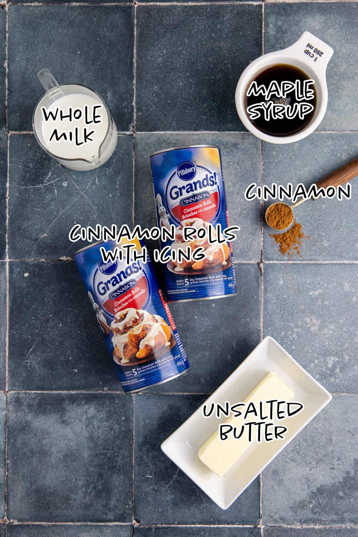 Crock Pot Cinnamon Bun Casserole Ingredients