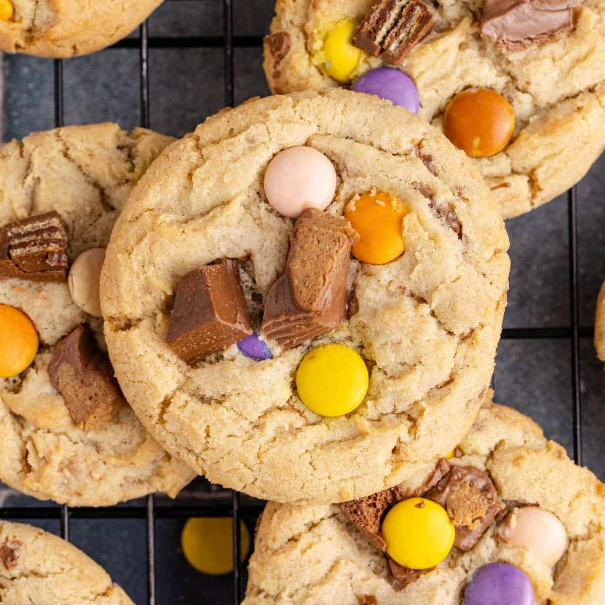 Leftover Halloween Candy Cookies