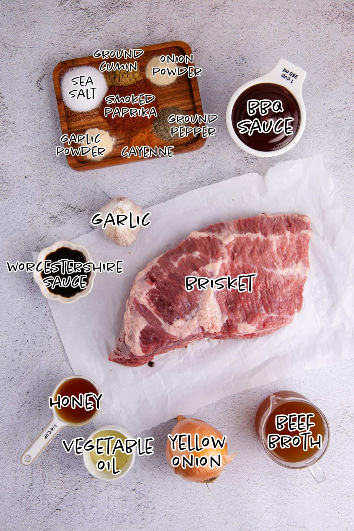 Slow Cooker Brisket Ingredients