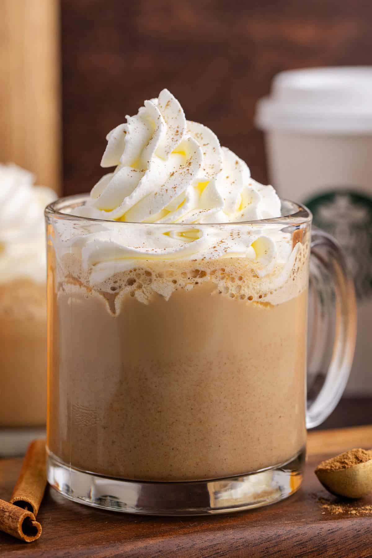 Starbucks Pumpkin Spice Latte in a Mug with whipped cream
