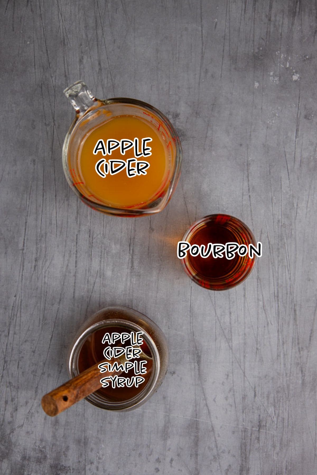 Bourbon Apple Cider Cocktail Ingredients