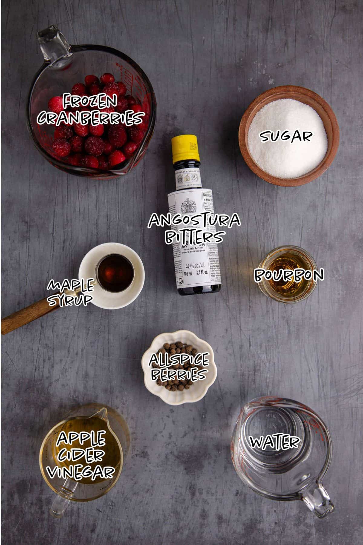 Cranberry Shrub Ingredients