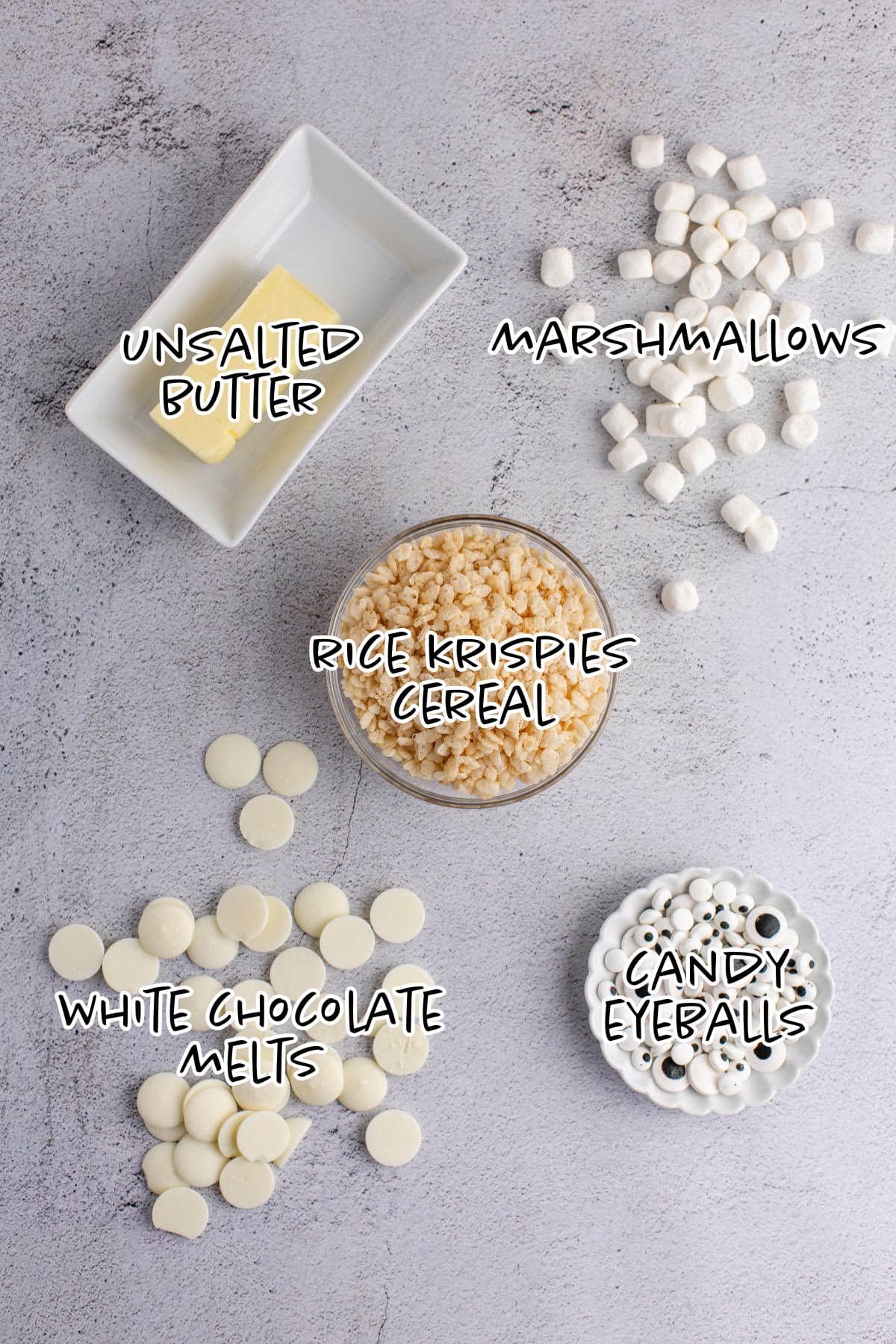 Mummy Rice Krispie Treats Ingredients