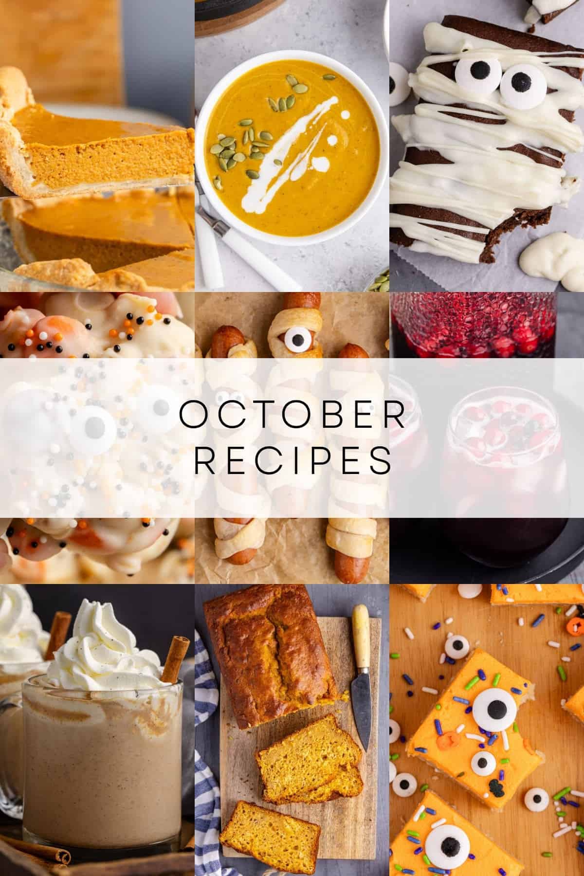 october recipes roundup collage