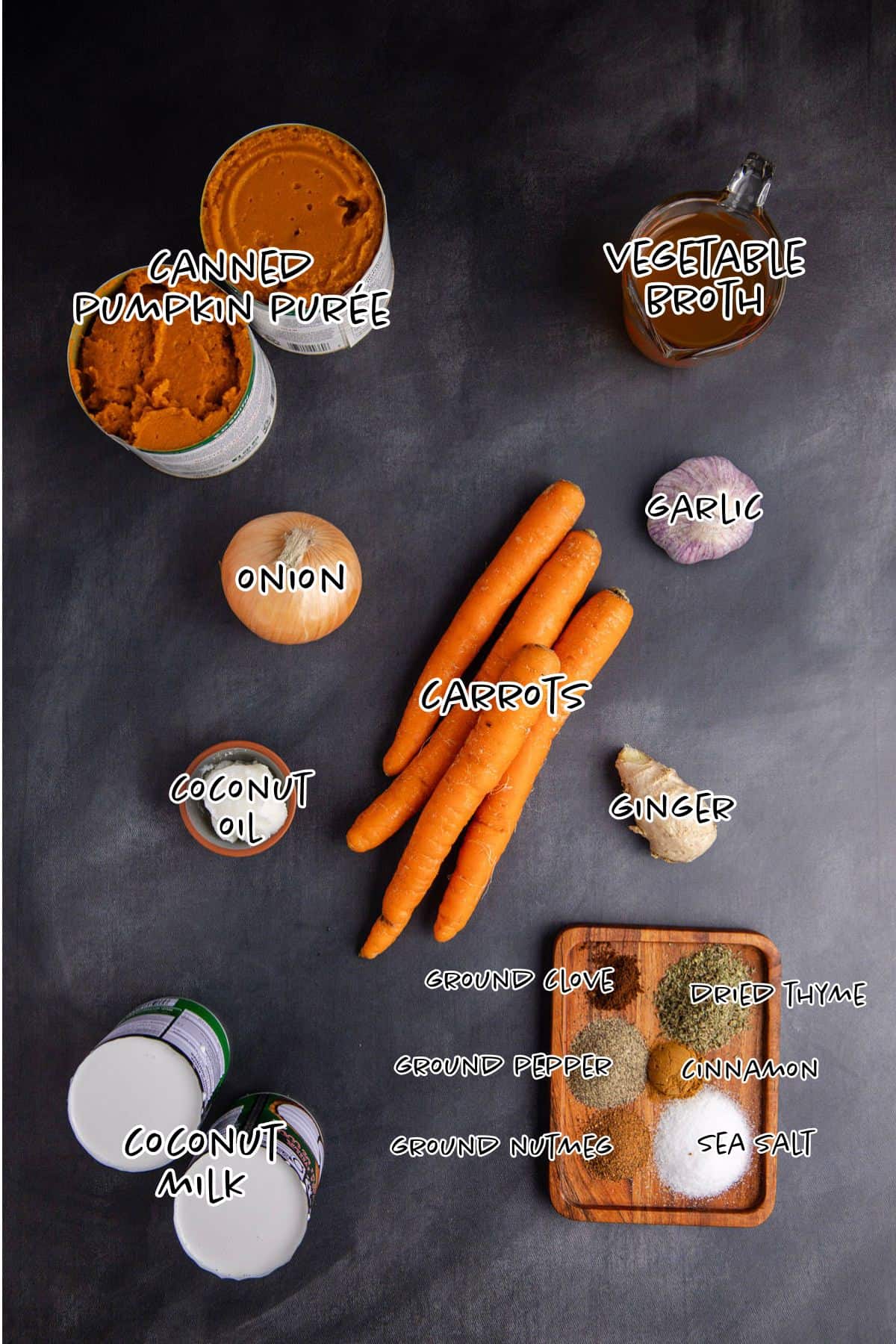 Pumpkin Carrot Soup Ingredients