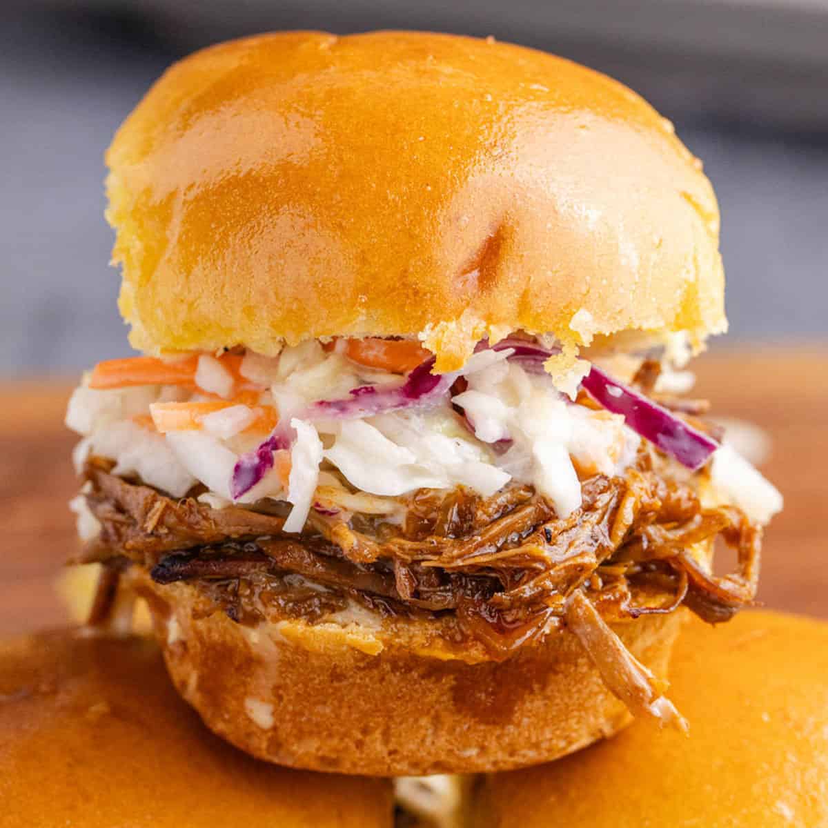 25 Quick and Easy Game Day Appetizers Brisket Sliders up close