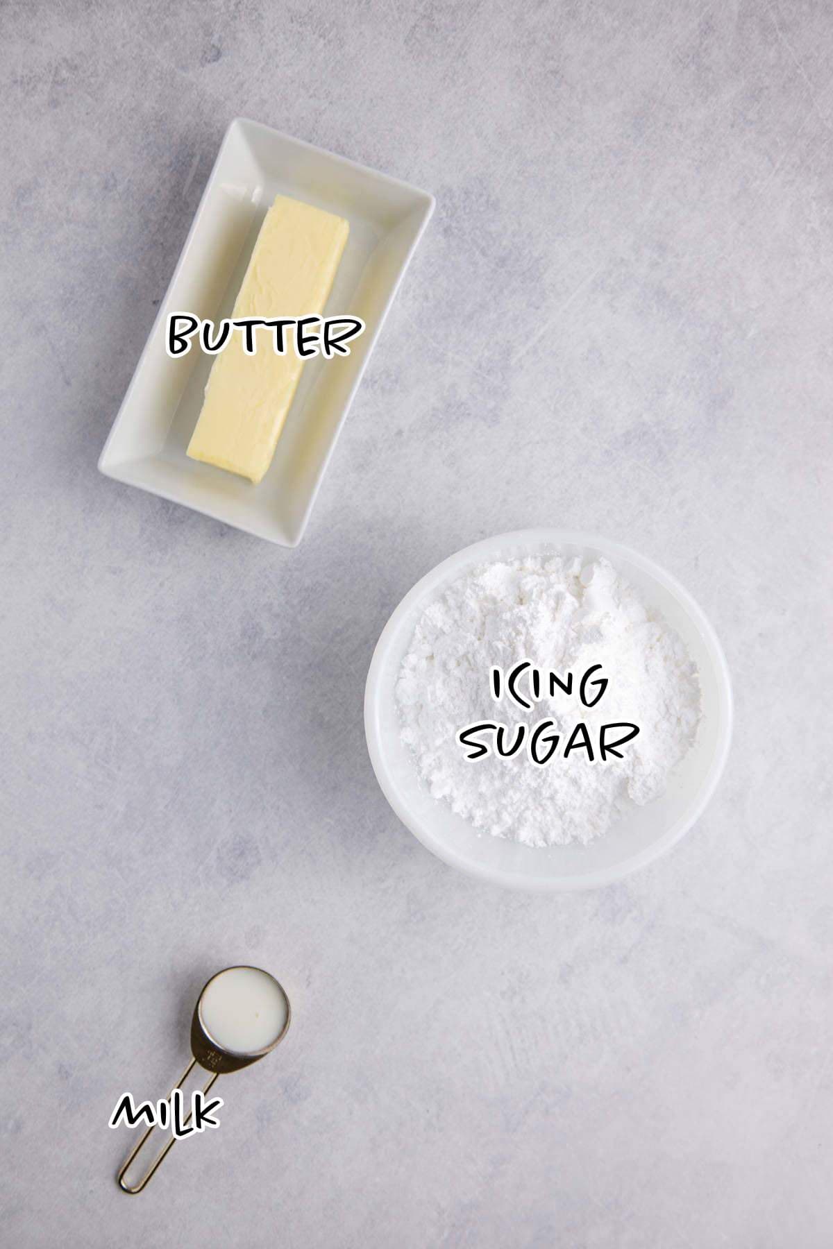 Buttercream Frosting for Sugar Cookies Ingredients