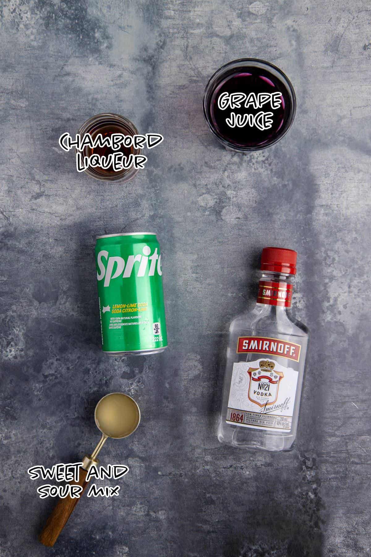 Grape Ape Shot Ingredients