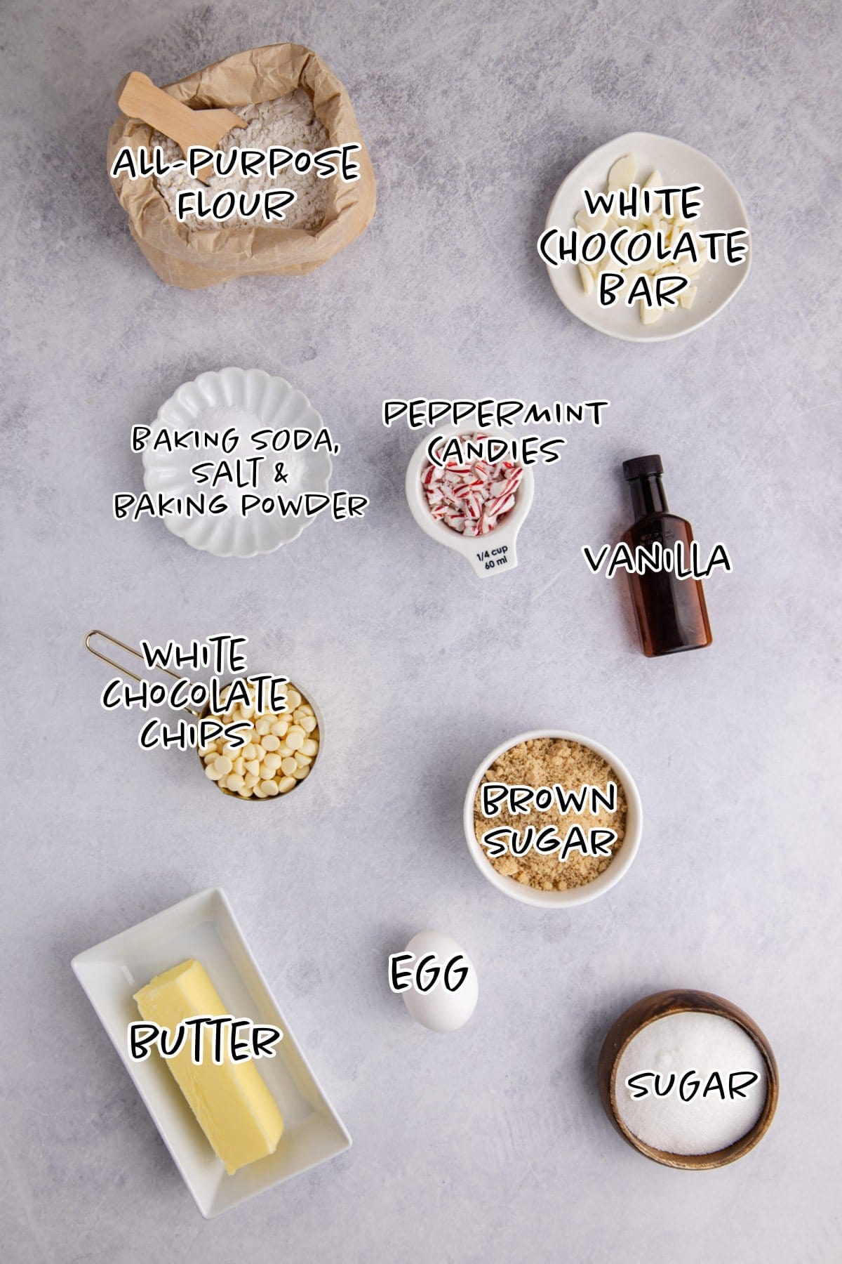 Peppermint Cookies Ingredients