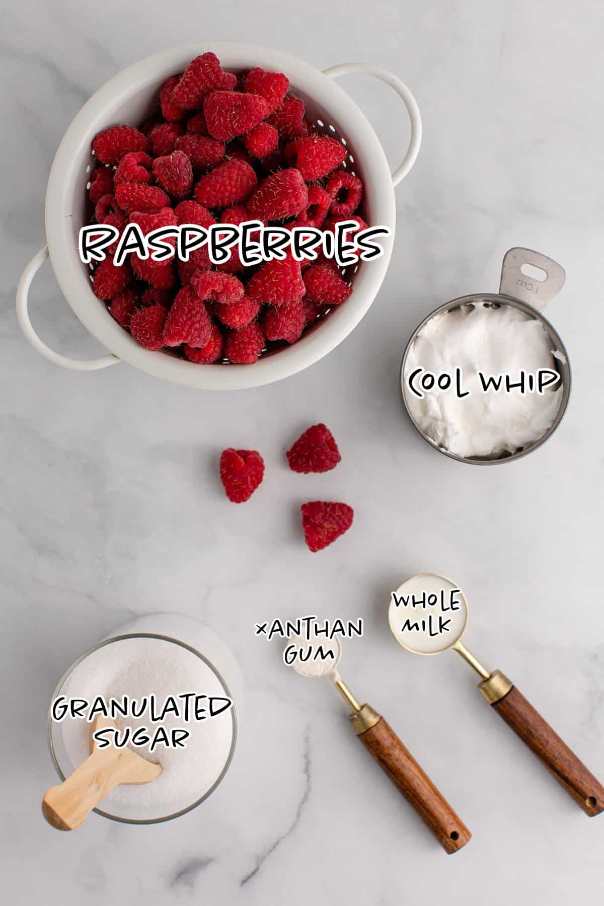 Raspberry Mousse without Gelatin Ingredients