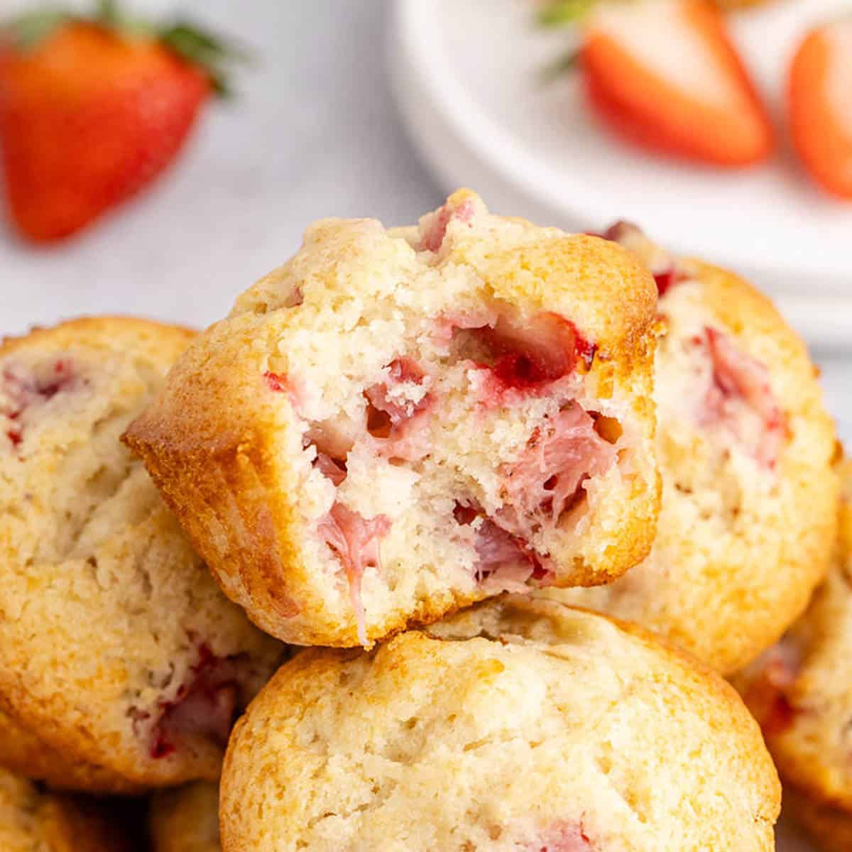 Strawberry Rhubarb Muffins