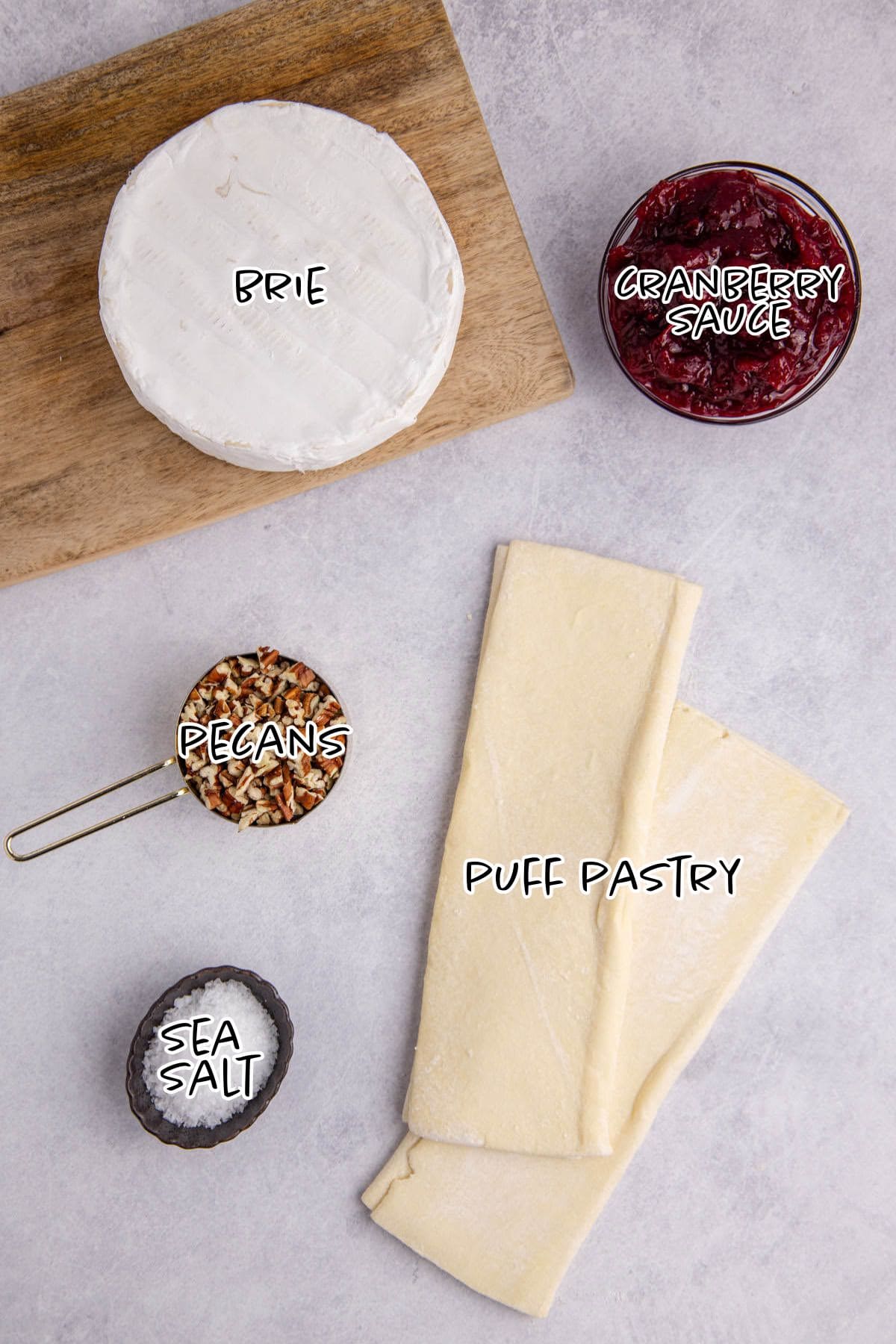 Cranberry Brie Bites Ingredients