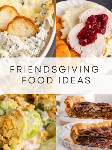 friendsgiving food ideas roundup collage