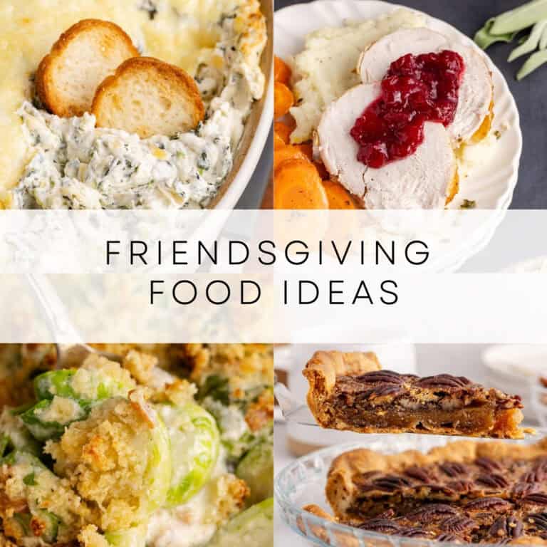 friendsgiving food ideas roundup collage