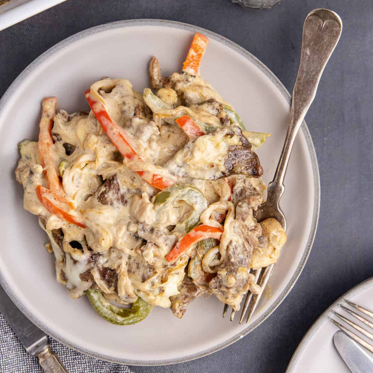Philly Cheesesteak Casserole