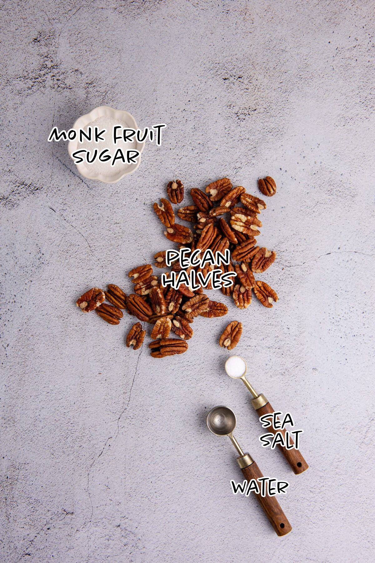 Keto Candied Pecans Ingredients