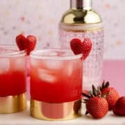 Love Bug Cocktail in low ball glasses