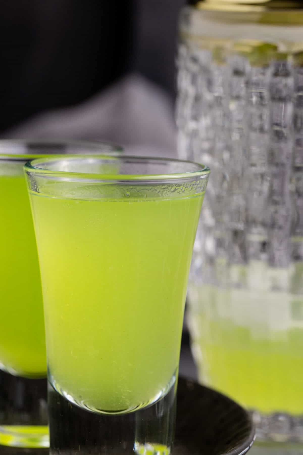 Melon Ball Shot up close