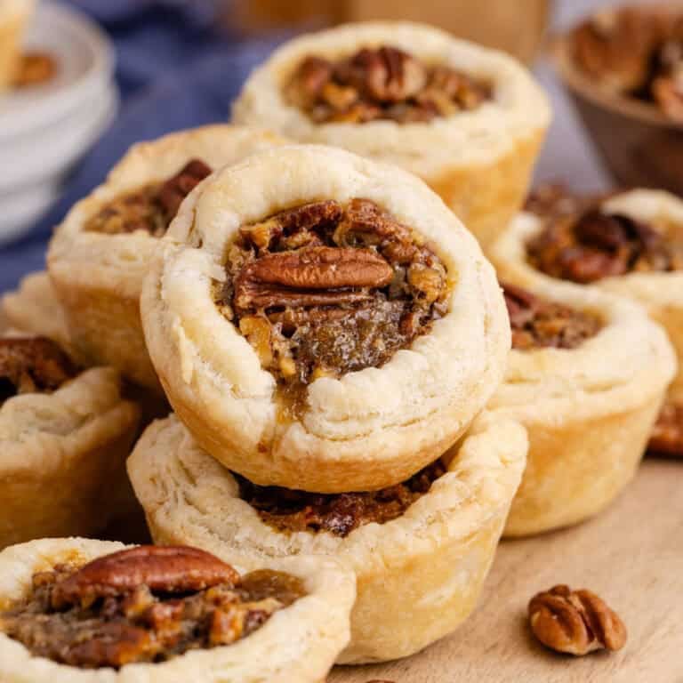 Pecan Tarts stacked together