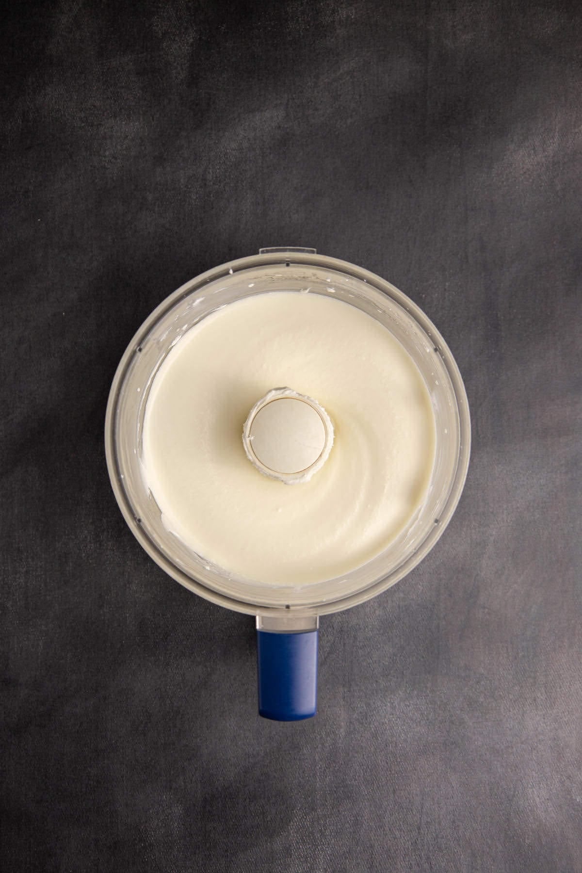 Whipped Goat Cheese blended in a food processor